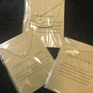 Infinite love good luck & karma pendent necklaces!